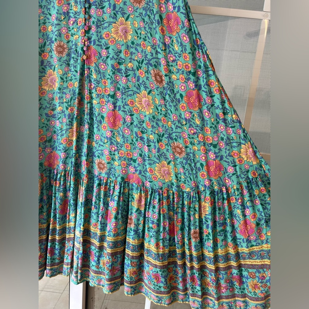Spell Original folktown turquoise skirt - Picture 13 of 16